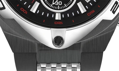Shop Ducati Corse Motore Quartz Chronograph Bracelet Watch, 49mm In Gun