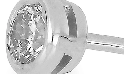 Bony Levy 14k Gold Bezel Diamond Single Stud Earring In 14k White Gold