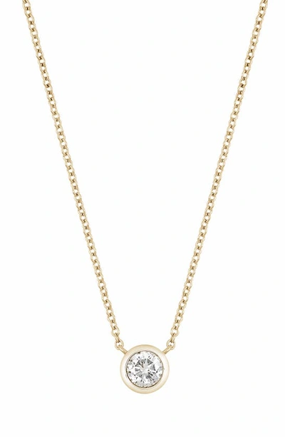 Shop Bony Levy 14k Gold Bezel Diamond Pendant Necklace In 14k Yellow Gold