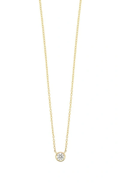 Shop Bony Levy 14k Gold Bezel Diamond Pendant Necklace In 14k Yellow Gold