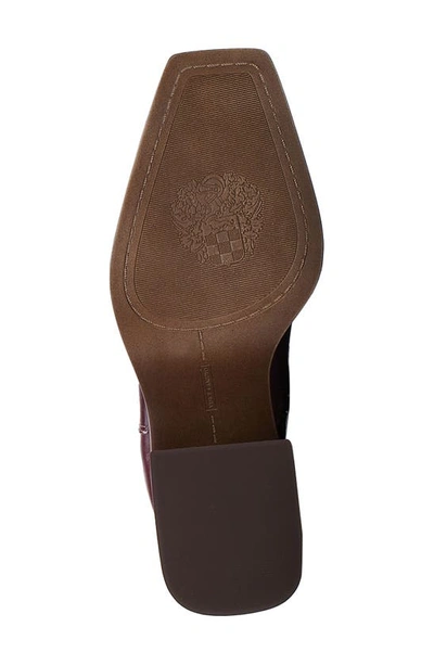 Vince Camuto Sangeti 2 Womens Wide Calf Leather Knee-high Boots In Dark Mahogany