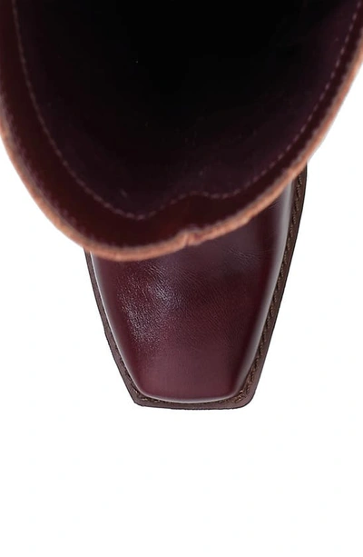Vince Camuto Sangeti 2 Womens Wide Calf Leather Knee-high Boots In Dark Mahogany