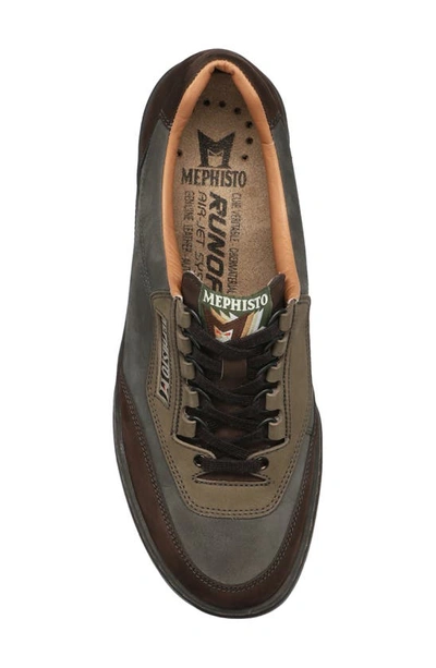 Mephisto Match Walking Shoe In Dark Brown Multi