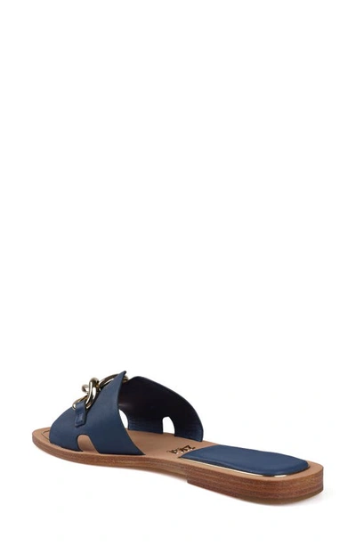 Zigi Nelissa Slide Sandal In Navy Lthr