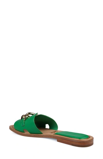 Zigi Nelissa Slide Sandal In Green Lthr
