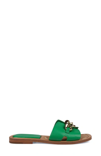 Zigi Nelissa Slide Sandal In Green Lthr