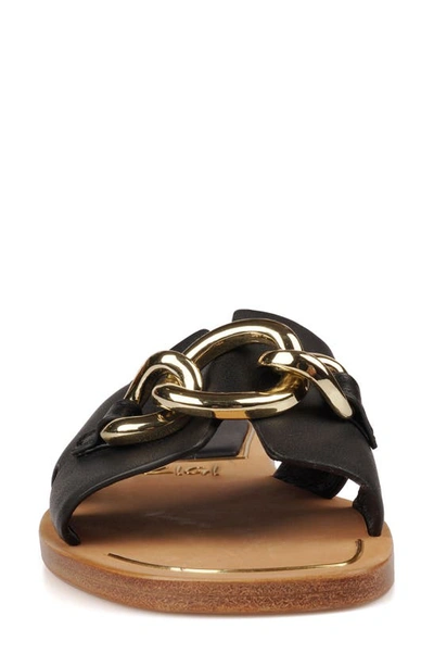 Zigi Nelissa Slide Sandal In Blk Leathe