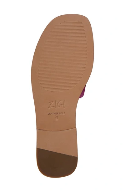 Zigi Nelissa Slide Sandal In Fuscha Lth