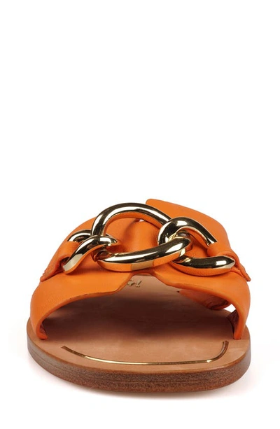 Zigi Nelissa Slide Sandal In Orange Lth