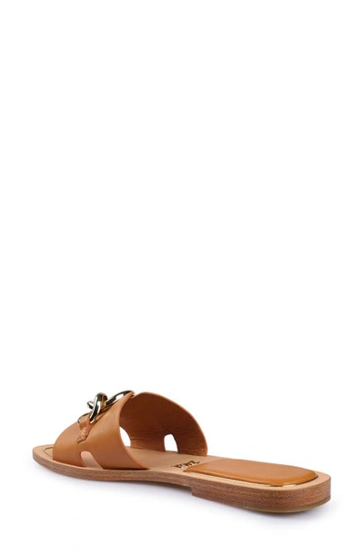 Zigi Nelissa Slide Sandal In Tan Leathe