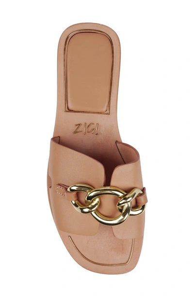 Zigi Nelissa Slide Sandal In Nude Lthr