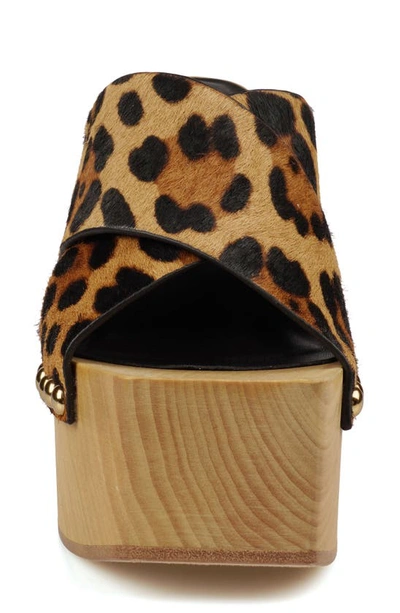 Shop Zigi Tabitha Platform Slide Sandal In Leopard Lt