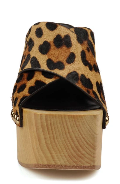 Zigi Tabitha Platform Slide Sandal In Leopard Lt