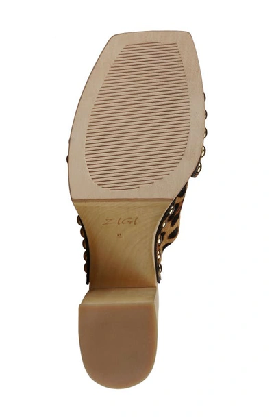 Zigi Tabitha Platform Slide Sandal In Leopard Lt