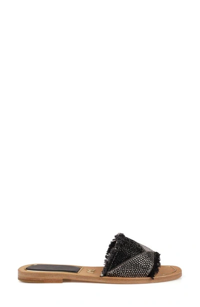 Shop Zigi Tamy Rhinestone Slide Sandal In Black Denim
