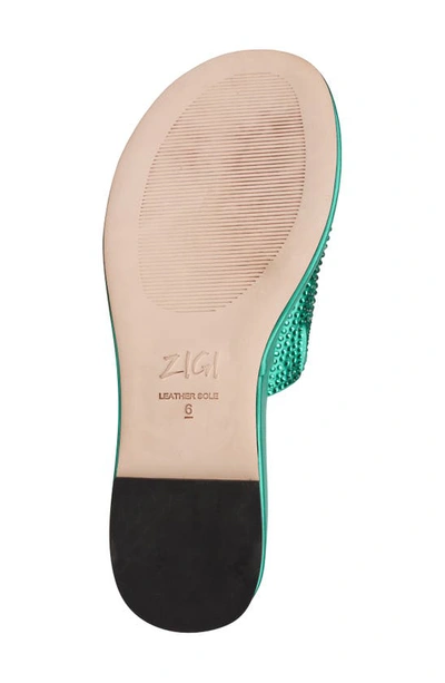 Shop Zigi Gio Platform Slide Sandal In Lake Blue