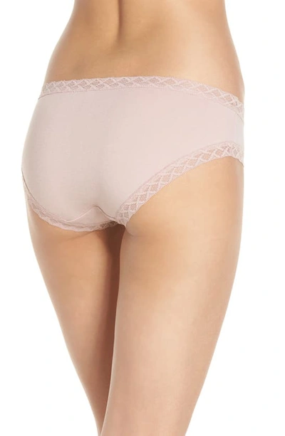 Shop Natori Bliss Cotton Girl Briefs In Rose Beige