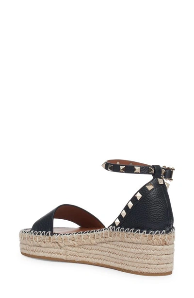Valentino Rockstud Espadrille Sandal In Multi