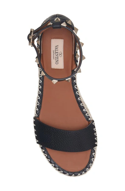 Valentino Rockstud Espadrille Sandal In Multi