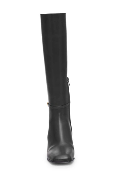 Shop Valentino Tan-go Knee High Boot In Black