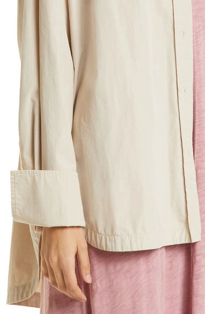 Atm Anthony Thomas Melillo Cotton Poplin Long-sleeve Oversized Shirt In Linen