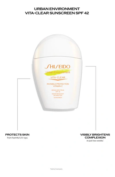 Shiseido Urban Environment Vita-clear Broad Spectrum Spf 42 Sunscreen