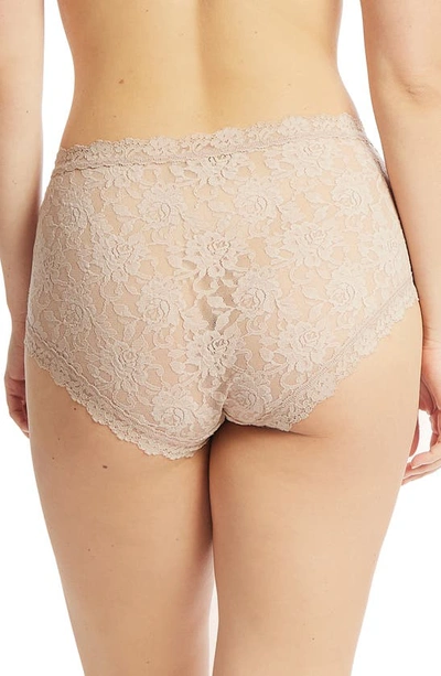 Shop Hanky Panky Signature Lace High Waist Boyshorts In Chai