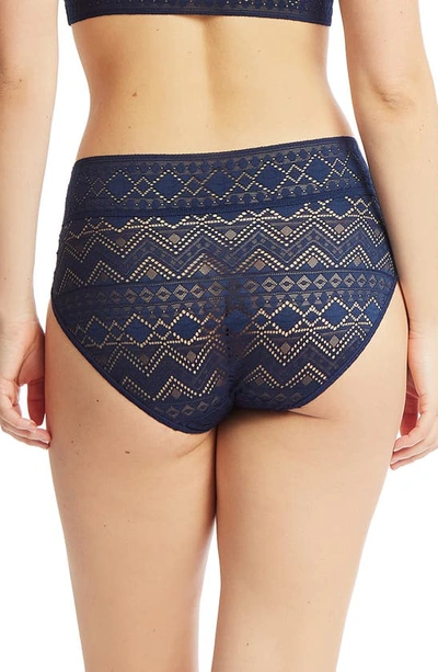 Shop Hanky Panky Gem Lace French Briefs In Hummingbird Blue