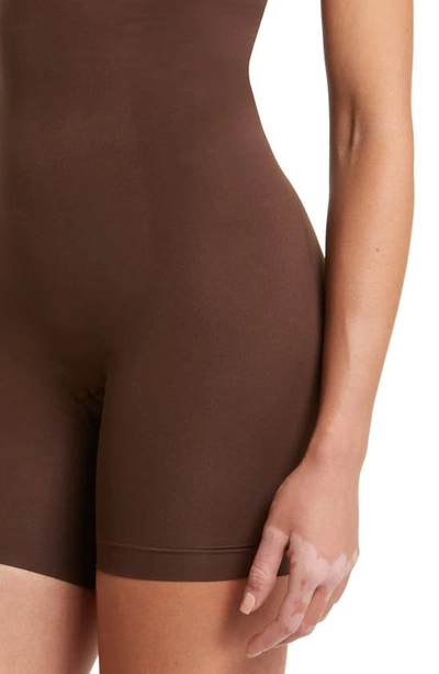 Skims Womens Cocoa Butt-enhancing Open-bust Stretch-woven Body In Cocoa
