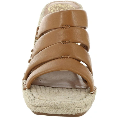 Shop Vince Camuto Molisana Womens Leather Slip On Espadrilles In Brown