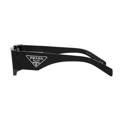 Prada Pr 09zs 1ab5s0 54mm Unisex Rectangle Sunglasses In Black