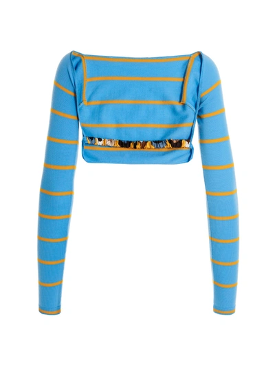 Shop Emilio Pucci Cut-out Cropped Sweater