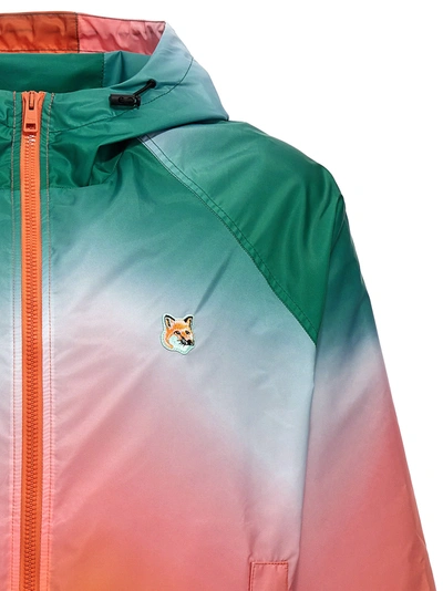Shop Maison Kitsuné Fox Head Casual Jackets, Parka Multicolor