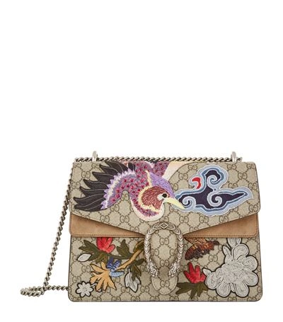 Shop Gucci Dionysus Embroidered Shoulder Bag