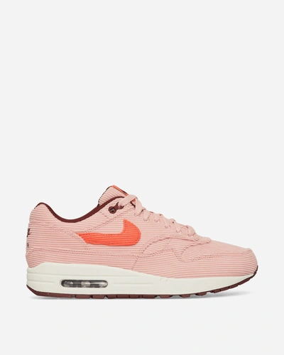 Shop Nike Air Max 1 Premium  Corduroy  Sneakers Coral Stardust / Bright Coral In Multicolor