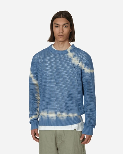 Stussy Pigment Dyed Loose Gauge Knit Sweater In Blue | ModeSens
