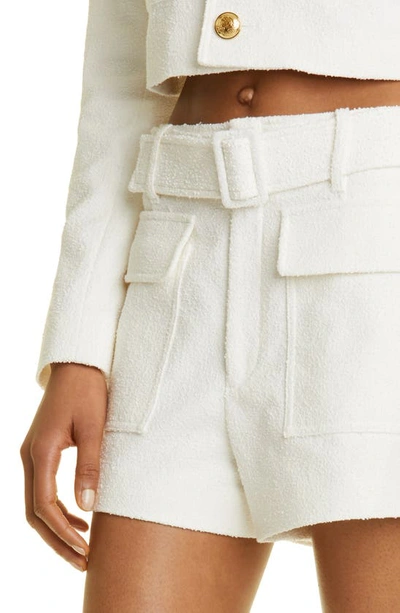 Shop A.l.c Oakland Stretch Cotton Shorts In White