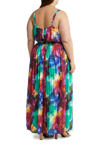 Shop By Design Waterworld Patterned Maxi Dress In Water World Ripple