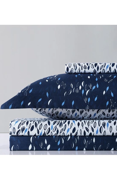 Southshore Fine Linens Botanical Leaves In Botanical Forest Blue