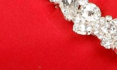 Shop Badgley Mischka Cher Crystal Embellished Pump In Red