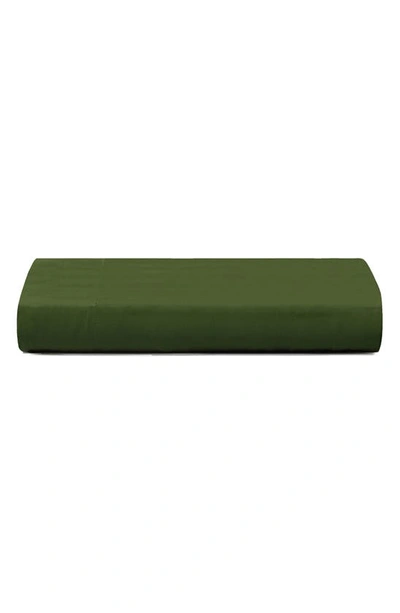 Shop Sijo Eucalyptus Airyweight Tencel® Lyocell Flat Sheet In Forest