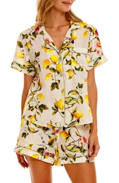 Lemon print pajama online set