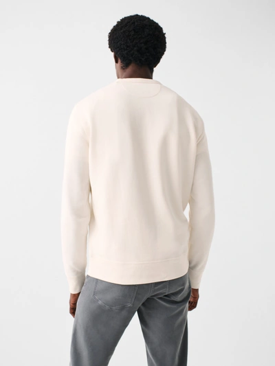 Faherty Spring Lake Long-sleeve Terry Crewneck In Solar White