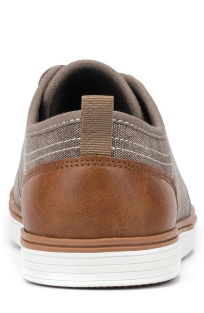 Reserve Footwear Atomix Twill Derby Sneaker In Taupe