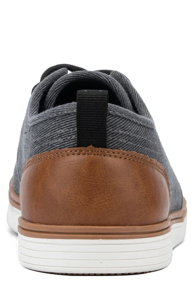 Reserve Footwear Atomix Twill Derby Sneaker In Dark Gray