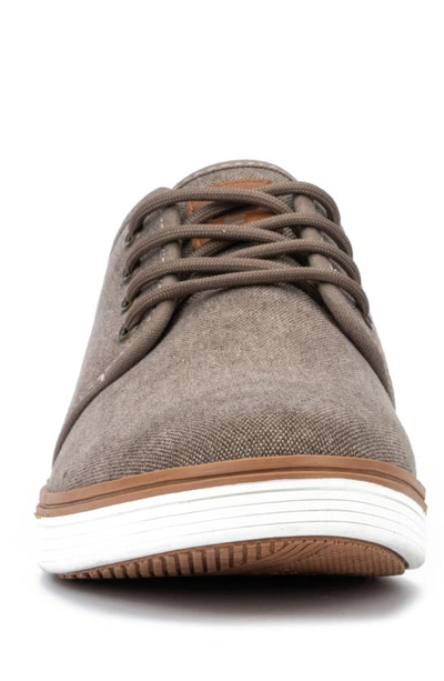 Reserve Footwear Atomix Twill Derby Sneaker In Taupe