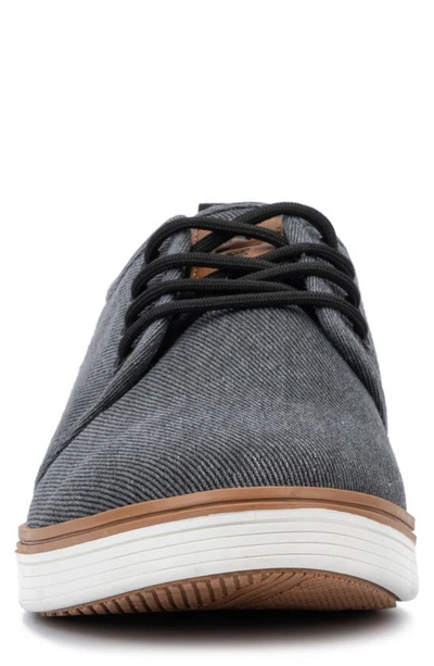 Reserve Footwear Atomix Twill Derby Sneaker In Dark Gray