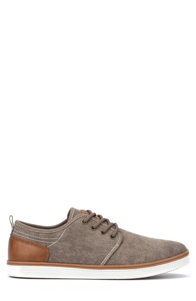 Reserve Footwear Atomix Twill Derby Sneaker In Taupe