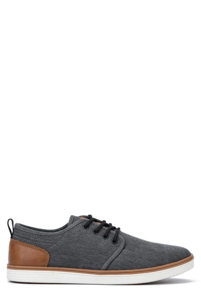 Reserve Footwear Atomix Twill Derby Sneaker In Dark Gray