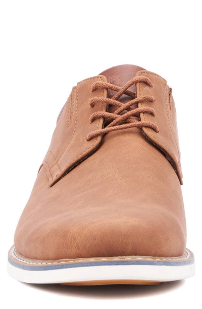 Shop Reserve Footwear Vertigo Faux Leather Derby In Cognac